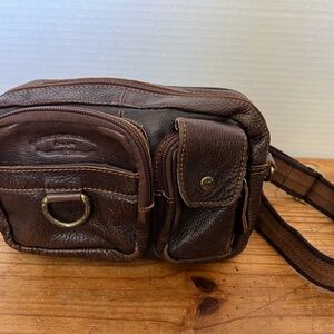 Classic Brown Leather Belt Bag for Men